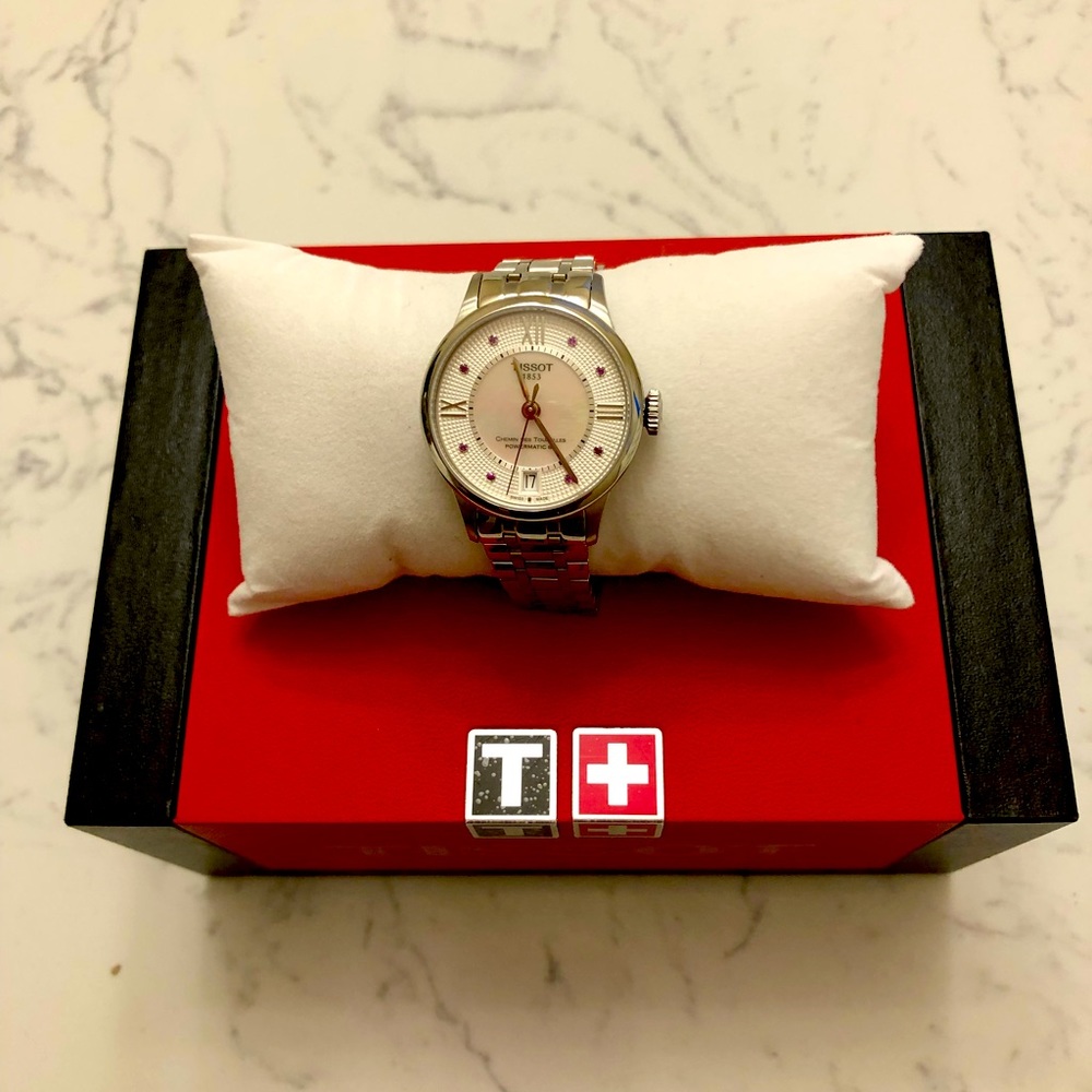 Tissot Stainless Steel Ruby Ladies Watch